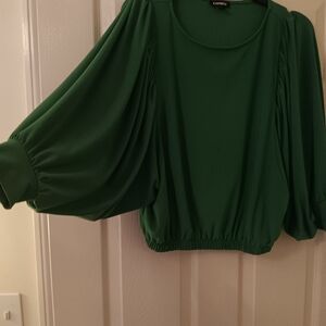 Green blouse